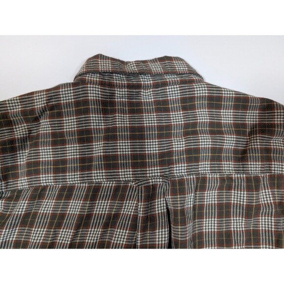 Woolrich Button Up Long Sleeve Shirt Mens Medium Multicolor Plaid Pocket Cotton - Picture 4 of 8